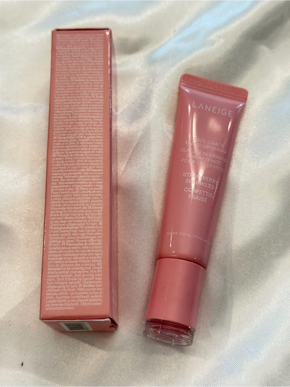 LANEIGE Glaze Craze Tinted Lip Serum Strawberry Spinkles 0.42 oz New